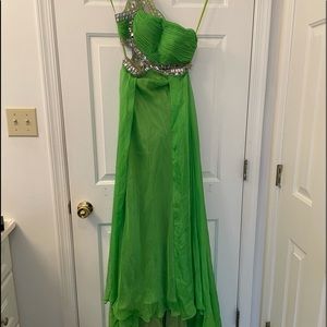 Lime green prom dress
